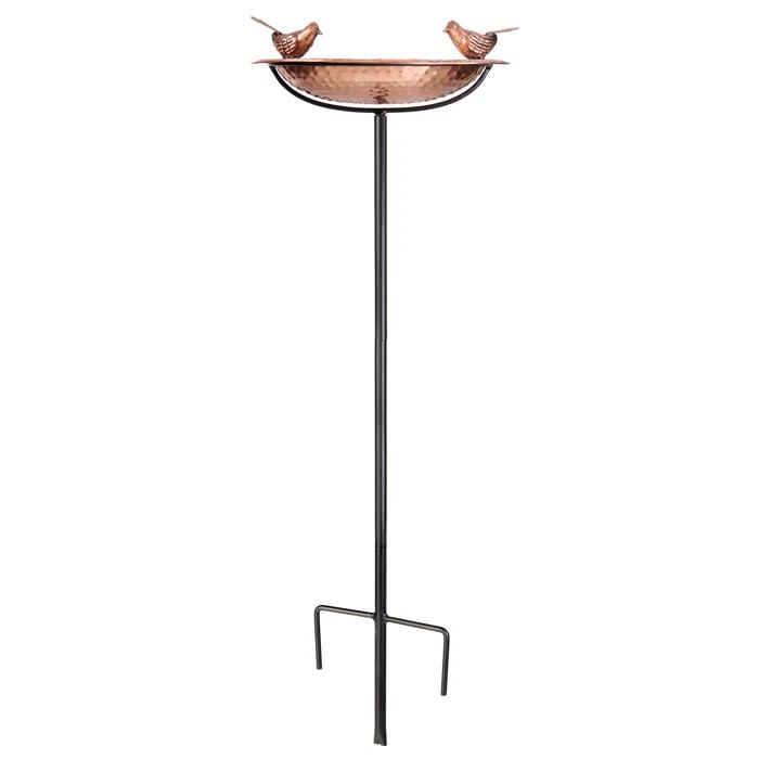 House of Hampton® Dowski Copper Single Tier Birdbath