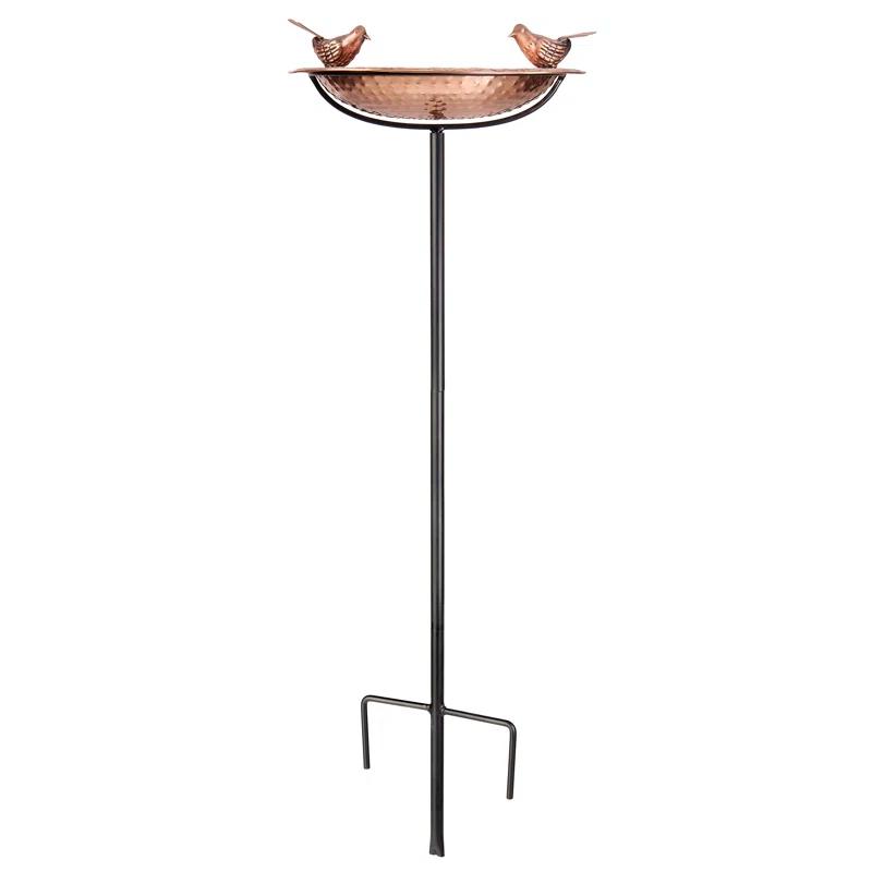 House of Hampton® Dowski Copper Single Tier Birdbath