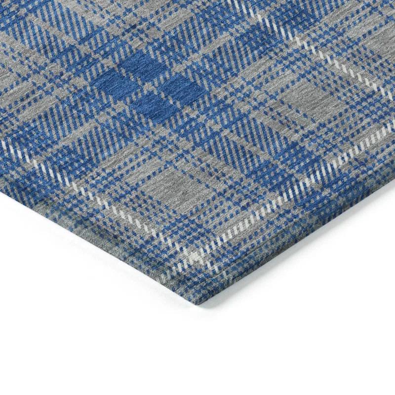 Machine Washable Indoor/Outdoor Chayden ACN993 Gray 2'3" x 7'6" Runner Rug