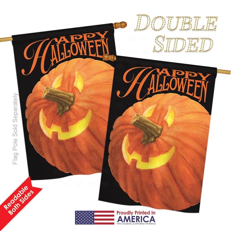 Breeze Decor Double Sided 40'' H x 28'' W Polyester Halloween