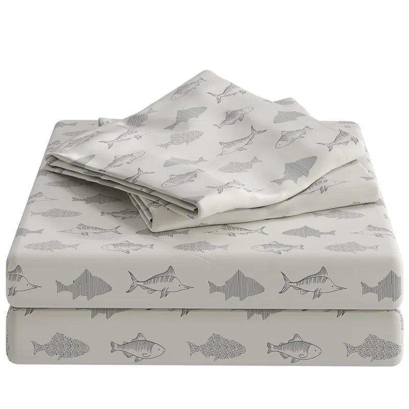 CGK Linens 4 Piece Kids Microfiber Sheet Set - Wrinkle Free - Cute, Cozy, Soft