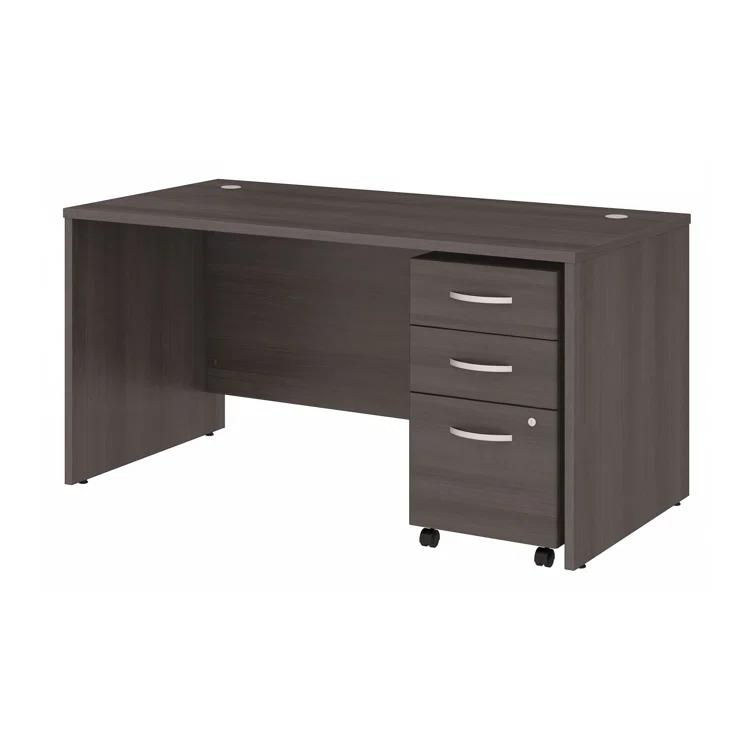 Bush Business Furniture Studio C Executive Office Desk with Mobile File Cabinet