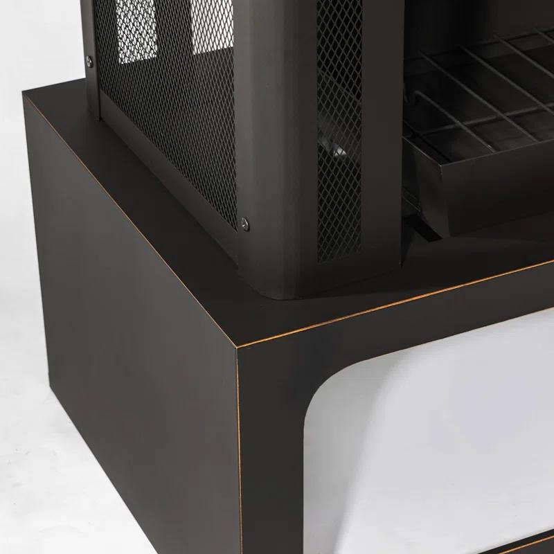 Home Decor Steel Wood Outdoor Fireplace Garden Wood Burning Chimney