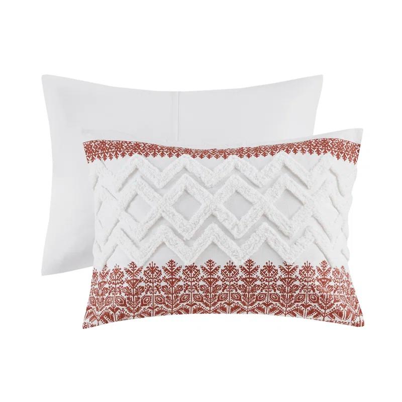 Mila 3 Piece Cotton Comforter Set with Chenille Tufting