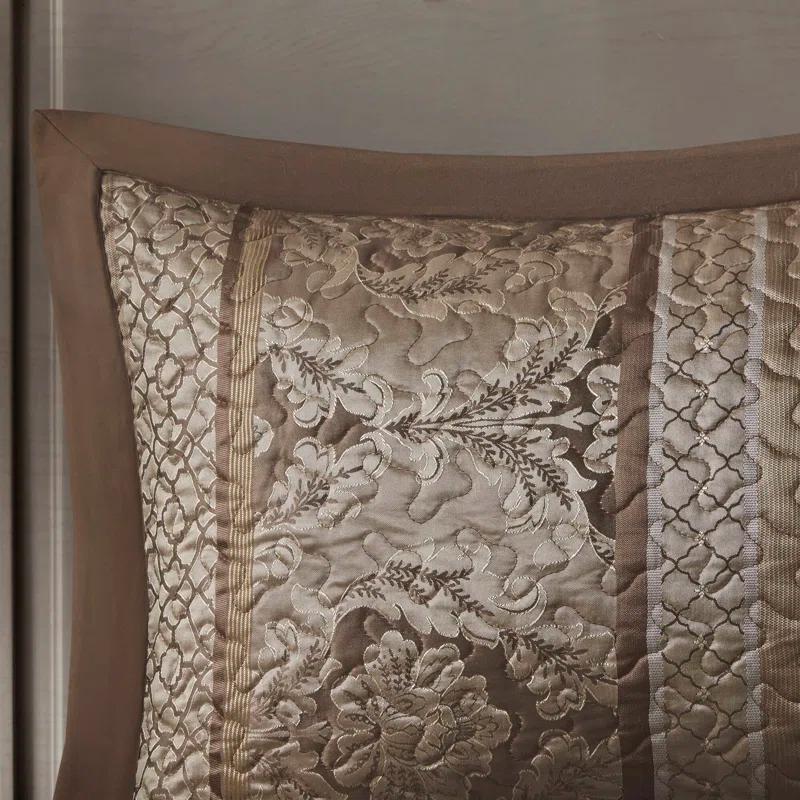 Madison Park Bellagio 5 Piece Reversible Jacquared Coverlet Set