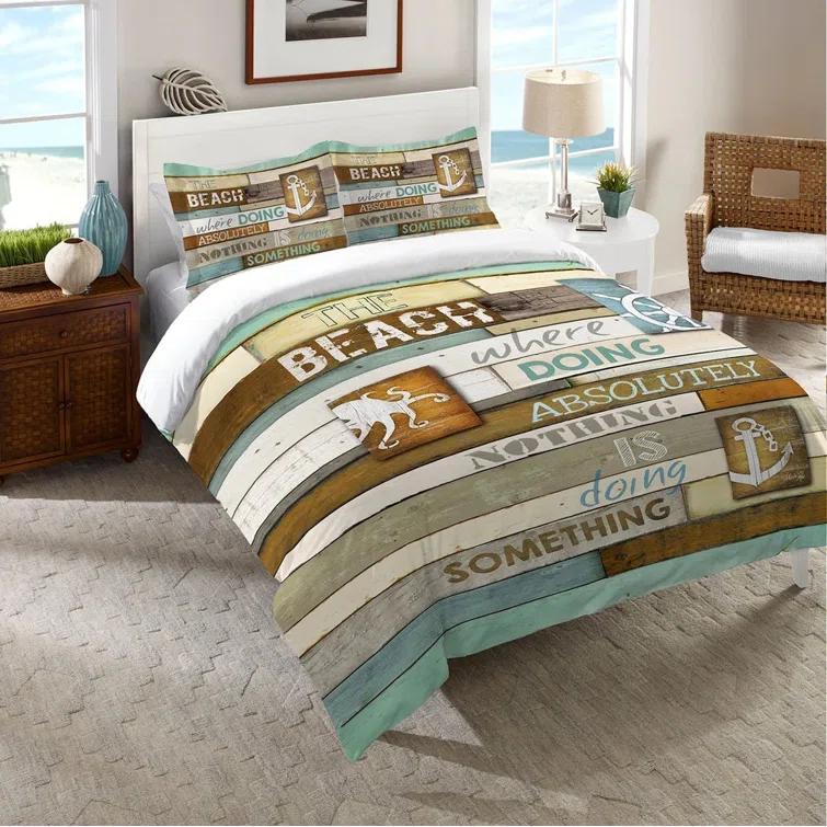 Laural Home Beach Mantra Comforter By Laural Home
