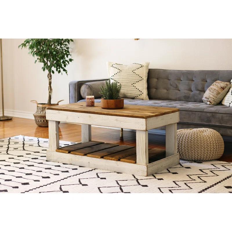 Rosalind Wheeler Ingulu Solid Wood Top Single Coffee Table