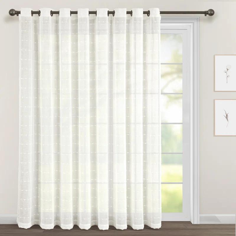 Lush Decor Solid Sheer Grommet Curtain Panels