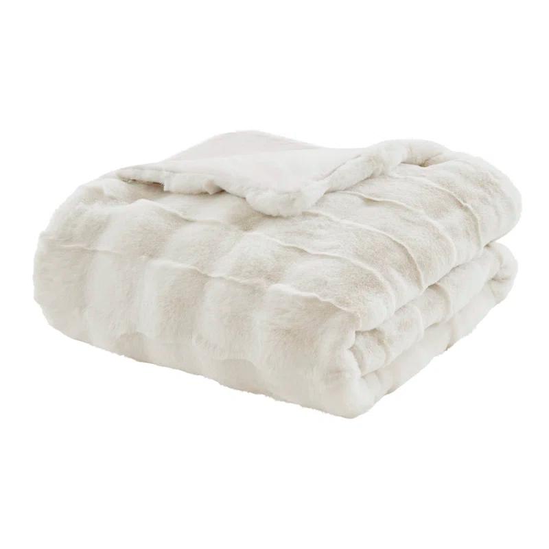 Madison Park Vivienne Faux Fur Throw