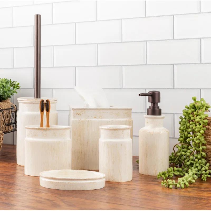 Creative Scents Rustic Luxe Square Tissue Box Cover