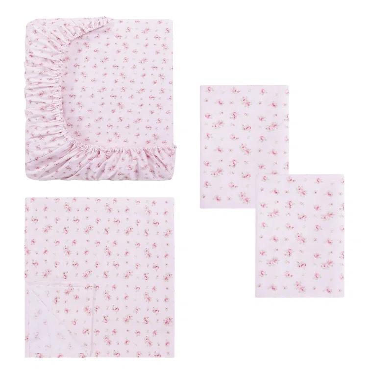 Modern Threads Modern Threads 4-Piece Ultra Soft Microfiber Sheet Set with Deep Pockets in Solids & Prints