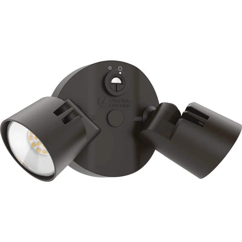 2 - Head Hardwired Dusk to Dawn Outdoor Security Flood Light