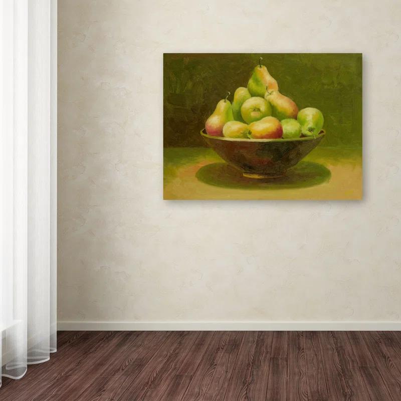 Trademark Fine Art " Still Life With Pears " by Rio