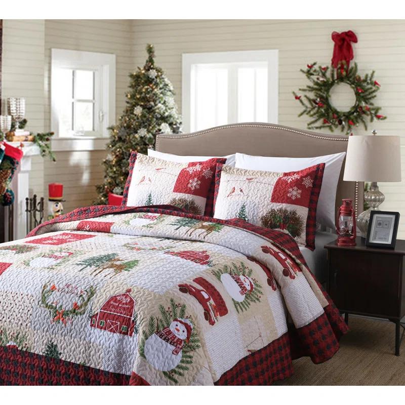 MarCielo Plaid Quilt Set