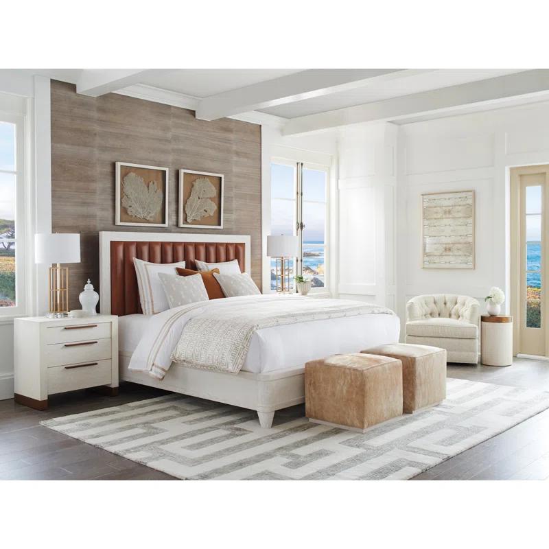 Barclay Butera Carmel Leather Wingback Bed