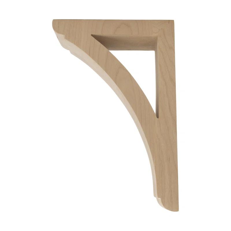 Architectural Products by Outwater L.L.C. 12 in x 2-1/2 in x 8 in Unfinished Medium Solid Traditional Plain Wood Bracket Corbel