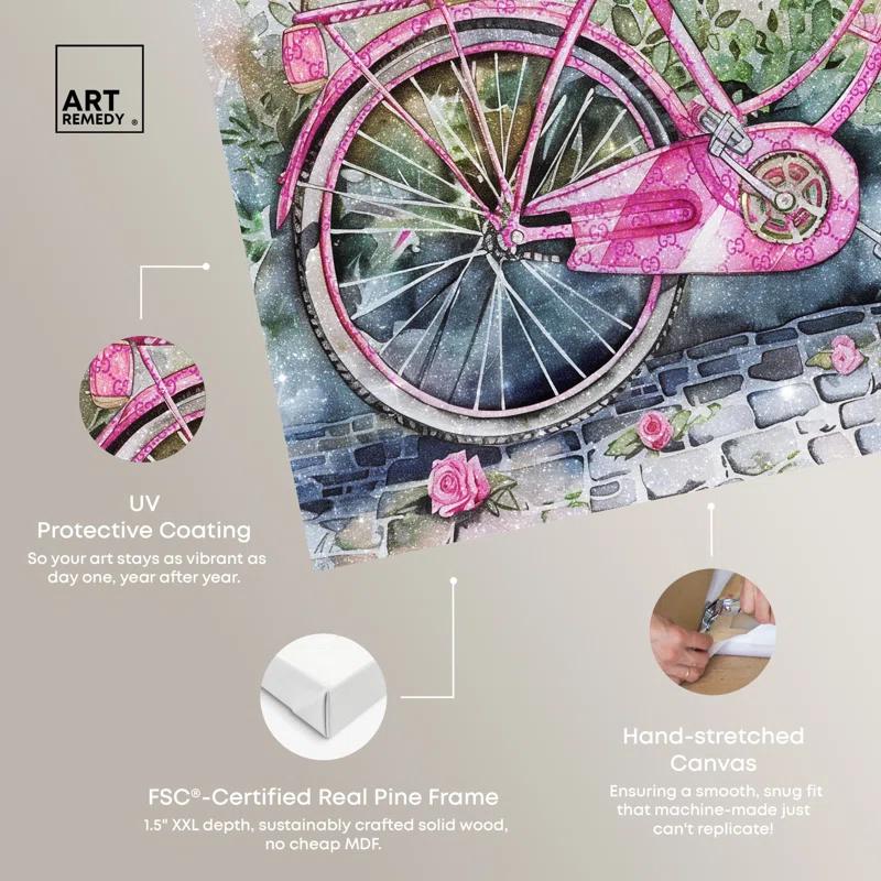 Art Remedy Glam Bike Chic Farmhouse Wall Art by Art Remedy