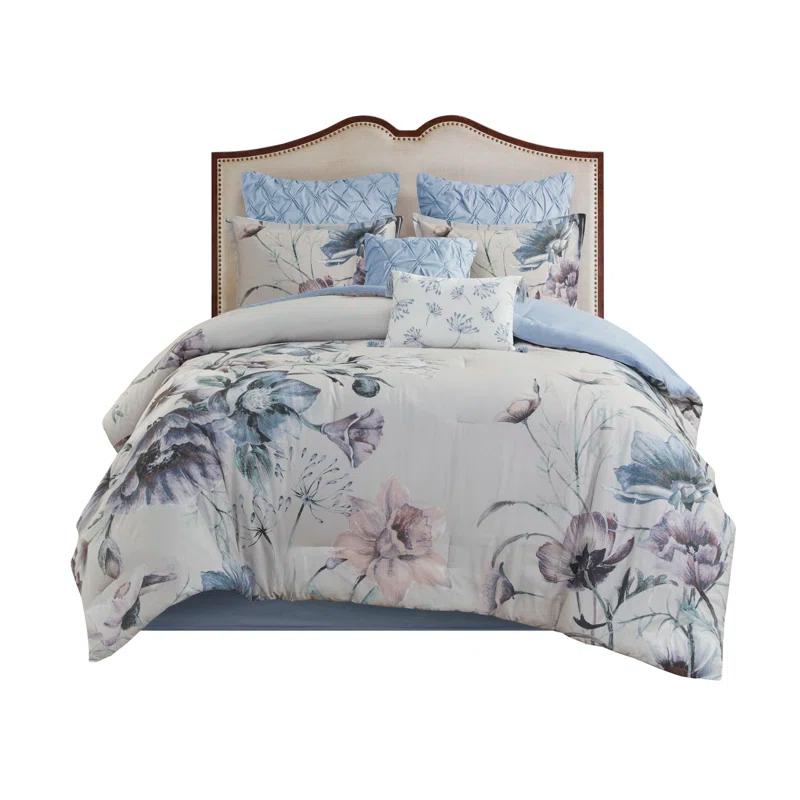 Madison Park Cassandra 8 Piece Cotton Comforter Set