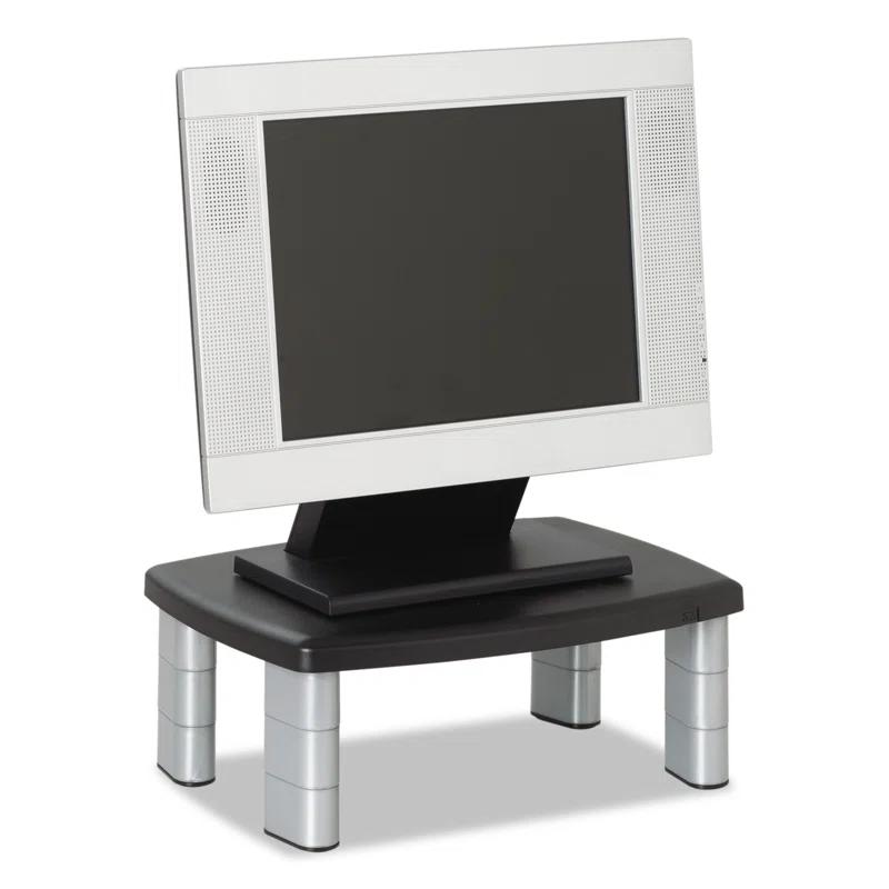 3M 3M Adjustable Height Monitor Stand Plastic Stackable Monitor Stand