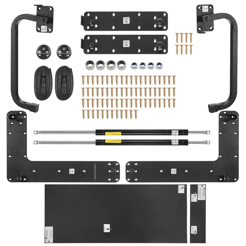 VEVOR Murphy Bed Kit Queen Size Vertical Deluxe DIY Wall Bed Hardware Folding