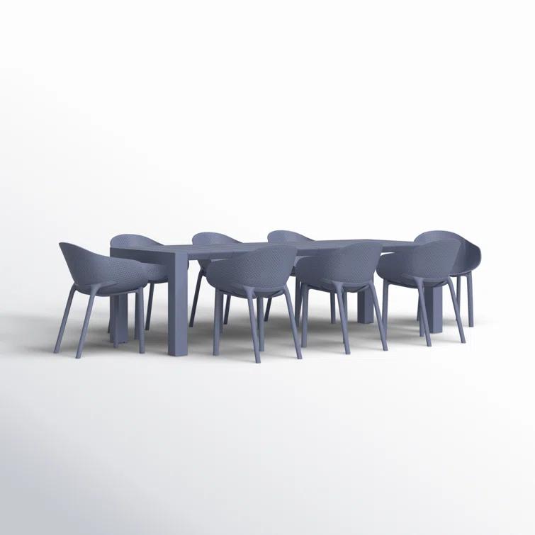 Farrah 102'' Rectangular 8 - Person Outdoor Dining Set