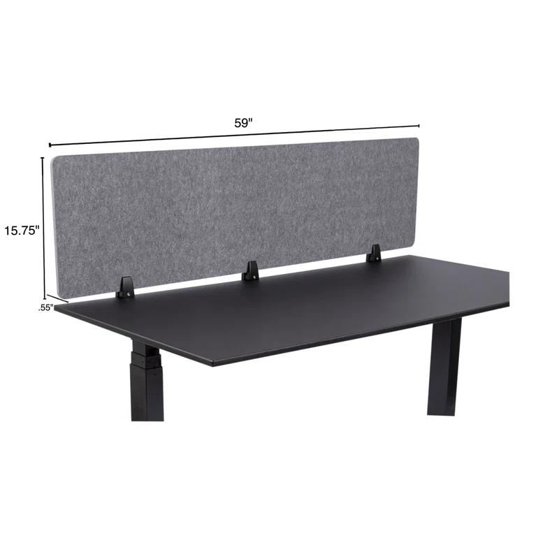 Stand Up Desk Store Fabric 1 Panel Desk Partition