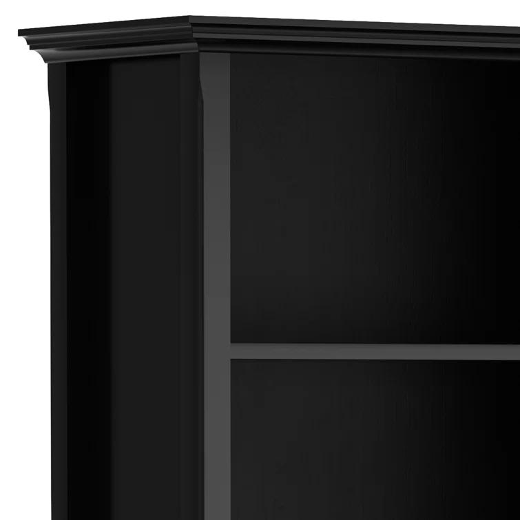 Simpli Home Amherst 30"W Solid Wood 5 Shelf Bookcase with Adjustable Shelves & Reviews | Wayfair