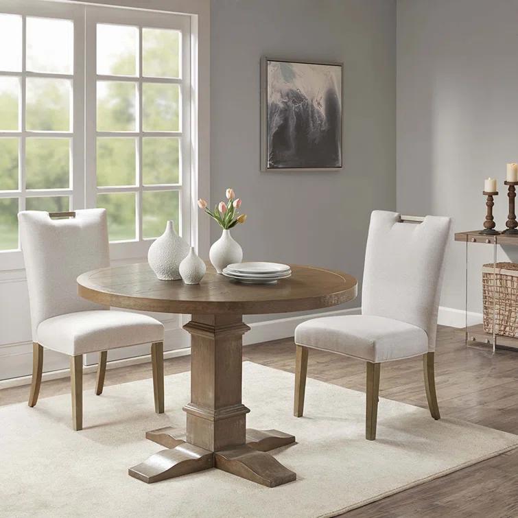 Wildon Home® Quinya 19.5'' H 100% Polyester Upholstered Side Chair (Set of 2)