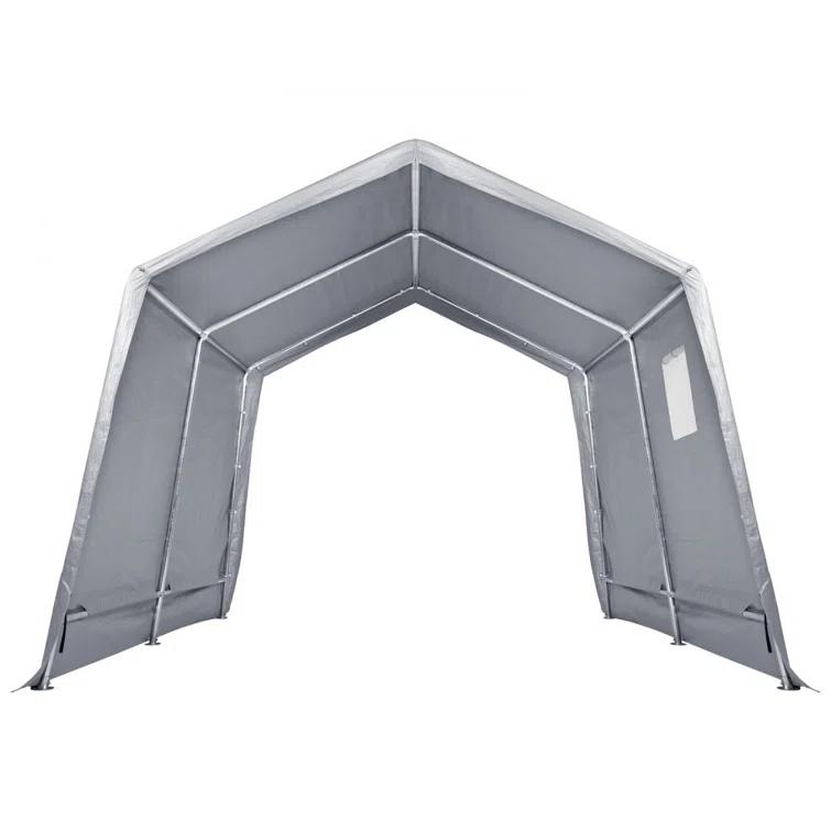 VEVOR Heavy Duty 7 ft. W x 12 ft. D Polyethylene Portable Storage Shed