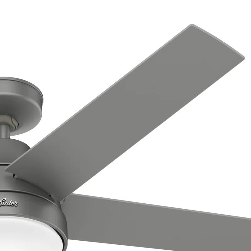 52" Aerodyne 5 - Blade Smart Standard Ceiling Fan with Lights and Remote