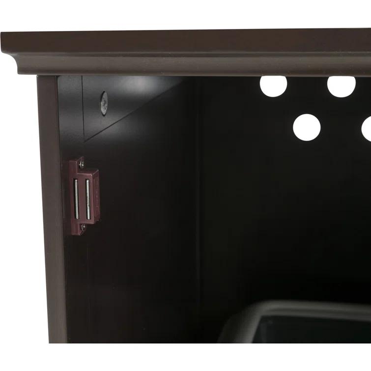 TRIXIE TRIXIE Small Cat Litter Box Enclosure Hide Litter Indoor Cat Home Cat Furniture Accent Table