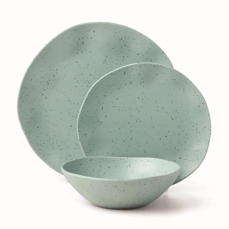 Oneida Terrazzo Melamine 12 Piece Dinnerware Set & Reviews | Birch Lane