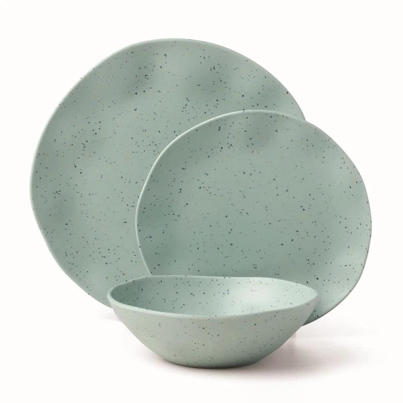 Oneida Terrazzo Melamine 12 Piece Dinnerware Set & Reviews | Birch Lane