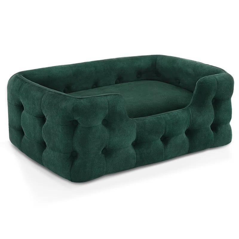 Tucker Murphy Pet™ Tucker Murphy Pet™ Dog Sofa Bed, 33 Inches Length Foam Dog Bed With Washable Cushion Cover, Modern Pet Couch For Small Medium Dogs