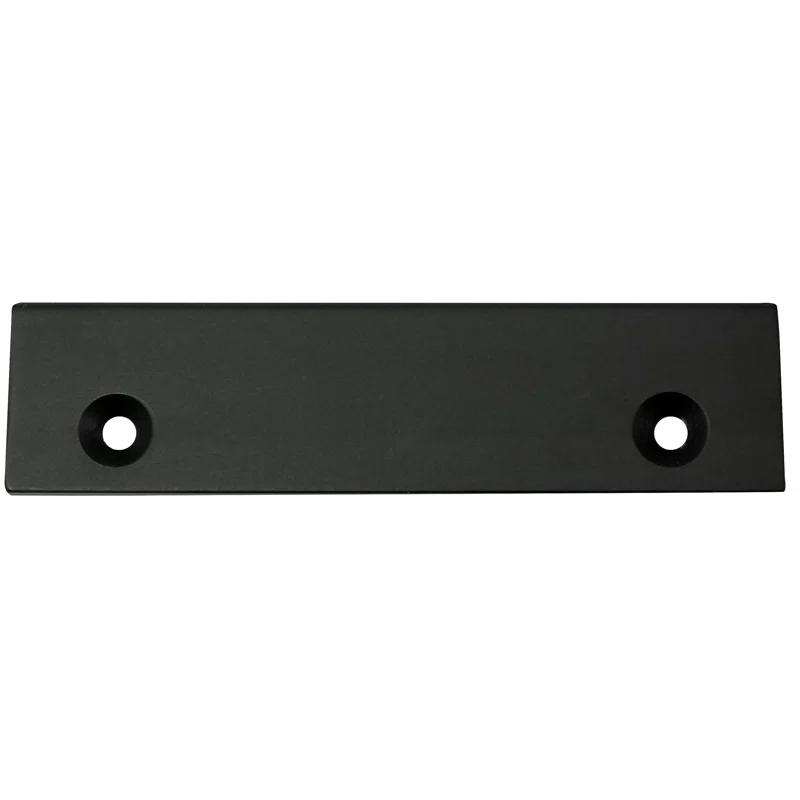 Laurey Laurey Edge Pull 12" Center-To Center Matte Black Edge Cabinet Pull