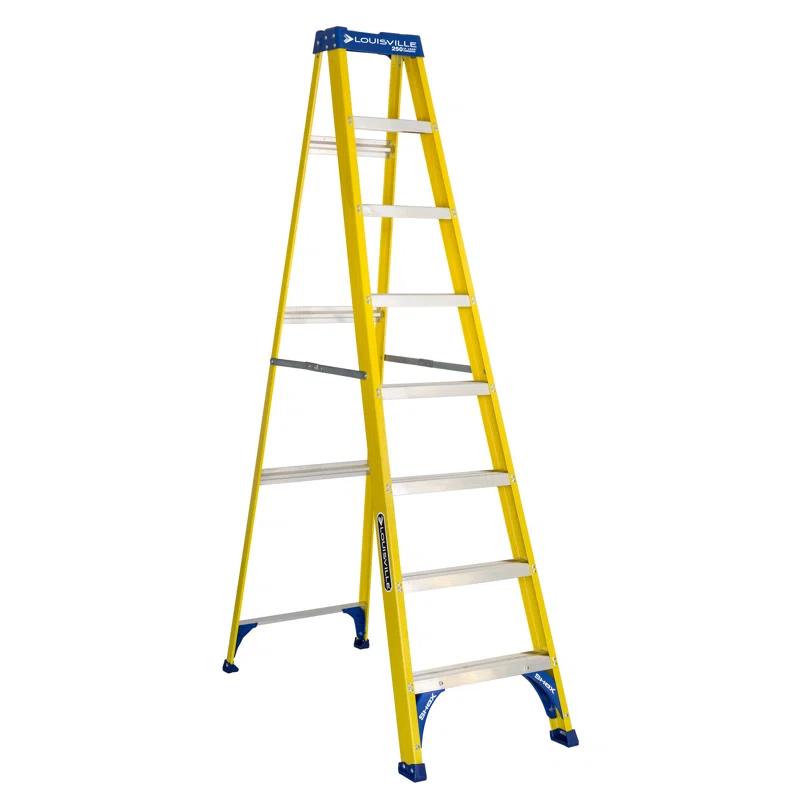 Louisville Ladder 8 ft. Fiberglass Step Ladder with 250 lbs. Load Capacity Type I Duty Rating