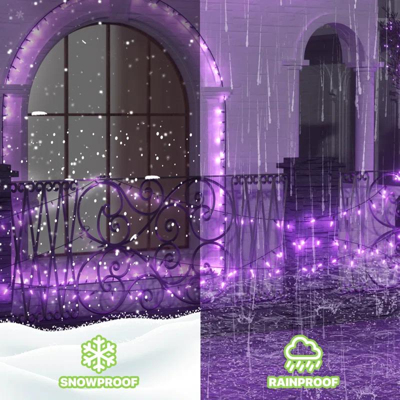 516" Halloween & Christmas Decorative 100-Bulb LED String Lights, Outdoor Waterproof, Reusable