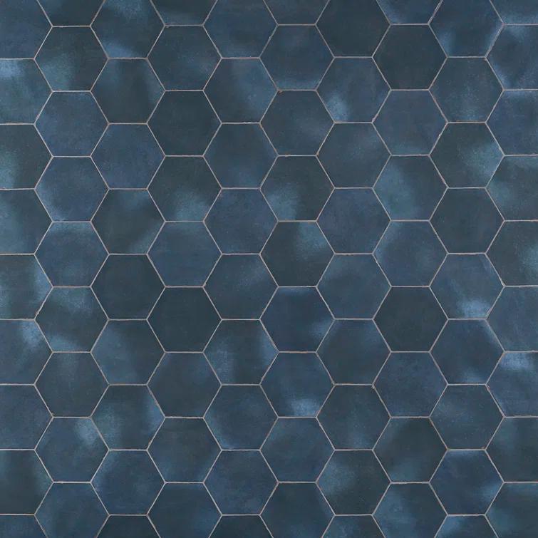 Bond Tile Palo Alto Hex 6" Hexagon Handmade Look Porcelain Floor and Wall Tile (5.38 Sq. Ft. / Case)