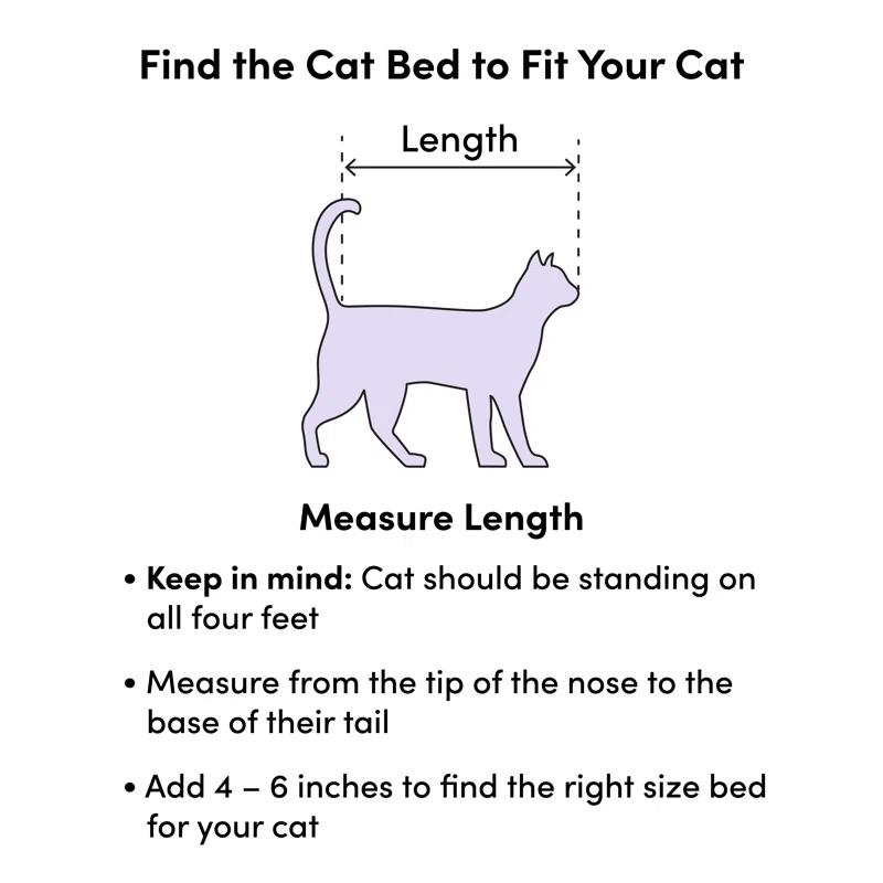 Armarkat Cat Bed Velvet Bolster Pet Bed