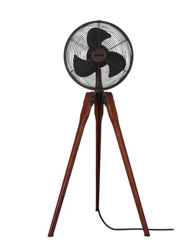 Wood Tripod Floor Fan