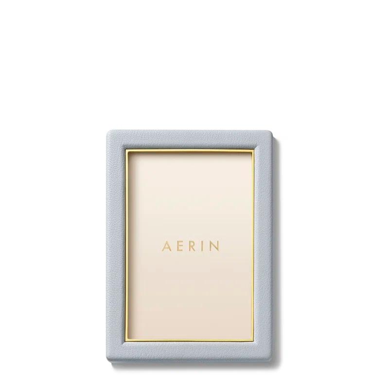 AERIN Piero Leather Picture Frame with Mat