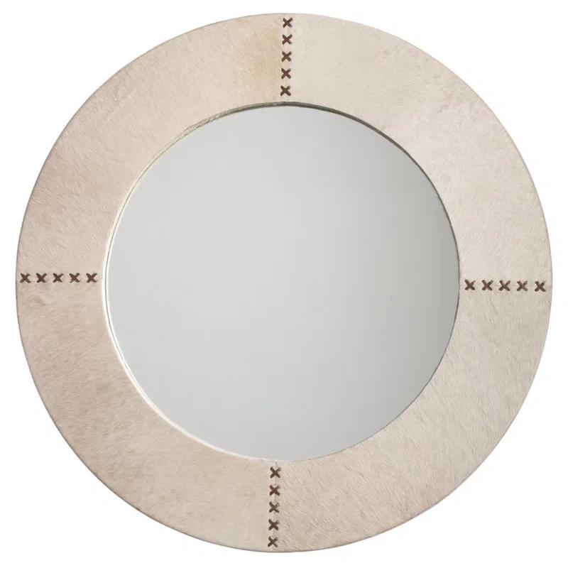 Aaden Round Hide Wall Mirror
