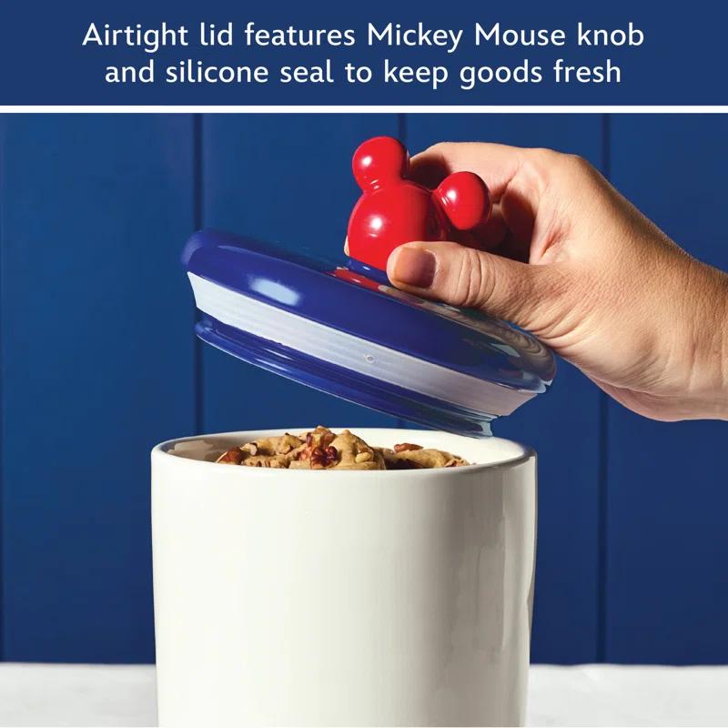 Disney Home Disney Home Bon Voyage Ceramic Food Storage / Cookie Jar Set, 2 Pieces, Mixed Colors