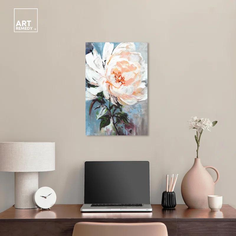 Art Remedy Peony Journey Canvas New Floral Wall Art by Art Remedy