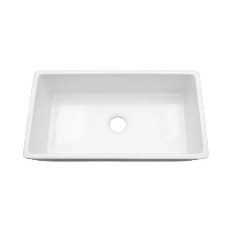 Rowena 36" Farmhouse Single Basin Fireclay Kitchen Sink