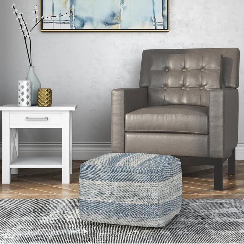 Clay Upholstered Pouf