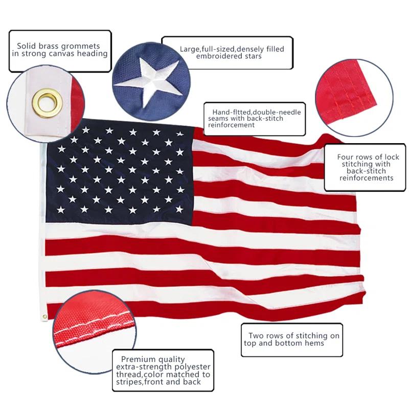 ANLEY Double Sided Nylon House Flag