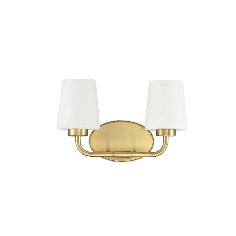Fitz 2 Light Frosted Dimmable Vanity Light