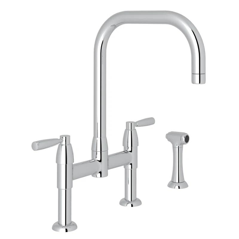 Holborn Bridge Kitchen Faucet With U-Spout and Side Spray