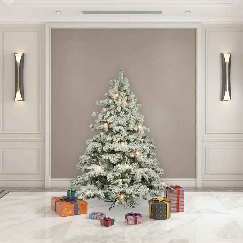 Mariella Flocked Alaskan Artificial Christmas Tree